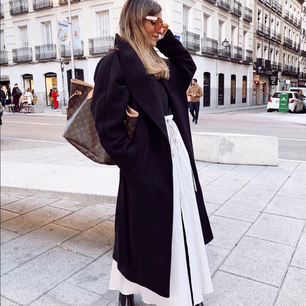 Zara wool blend oversized coat bloggers favorite - Picture 5 of 11
